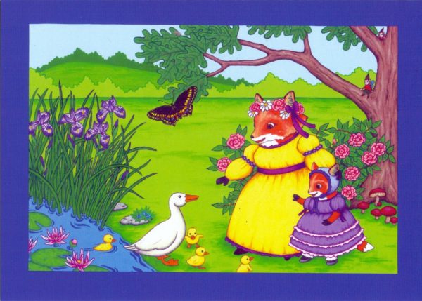 Fox & Ducks Card