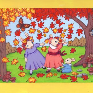 Autumn Bunnies Card