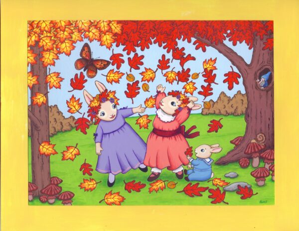 Autumn Bunnies Card