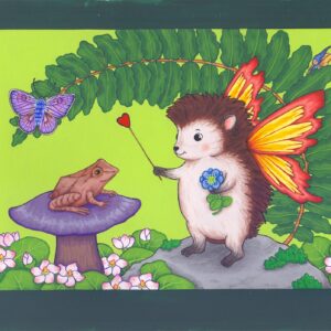 Hedgehog Fairy Card