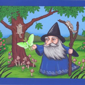 Wizard w Moth Card
